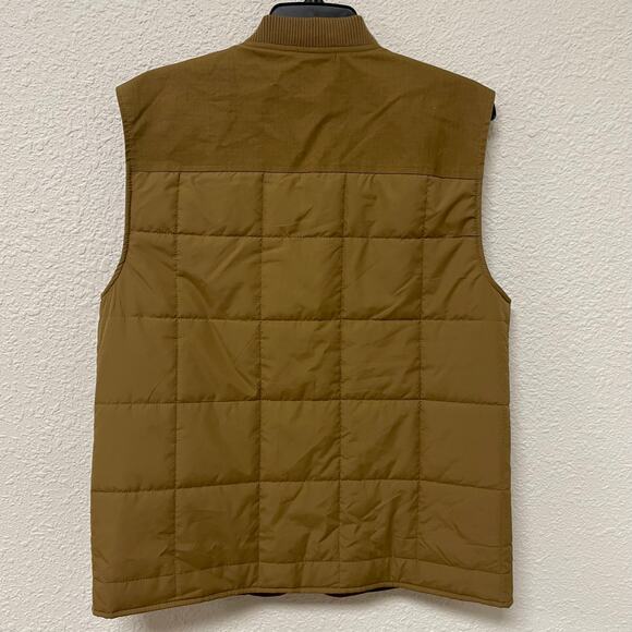Fat Moose Aiden Vest Quilted Khaki Tan Size Medium - Picture 8 of 15